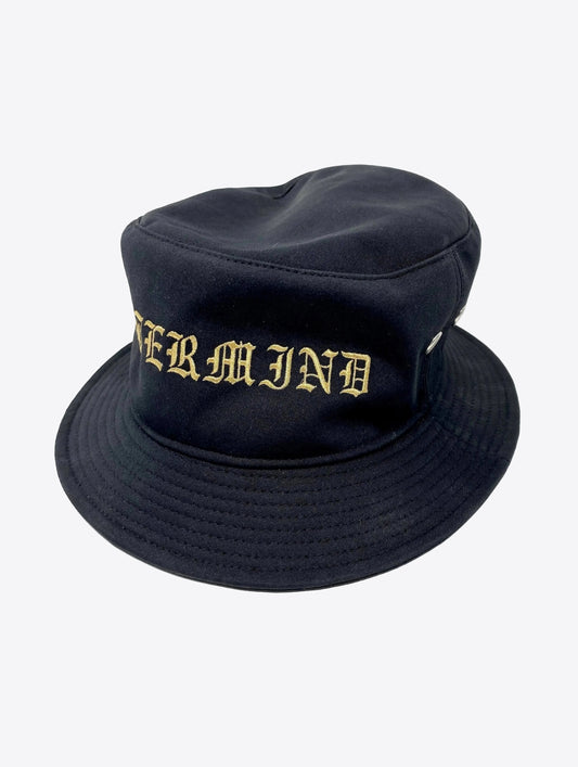 mastermind JAPAN - Gold Embroidered Logo Skull Bucket Hat, Size M