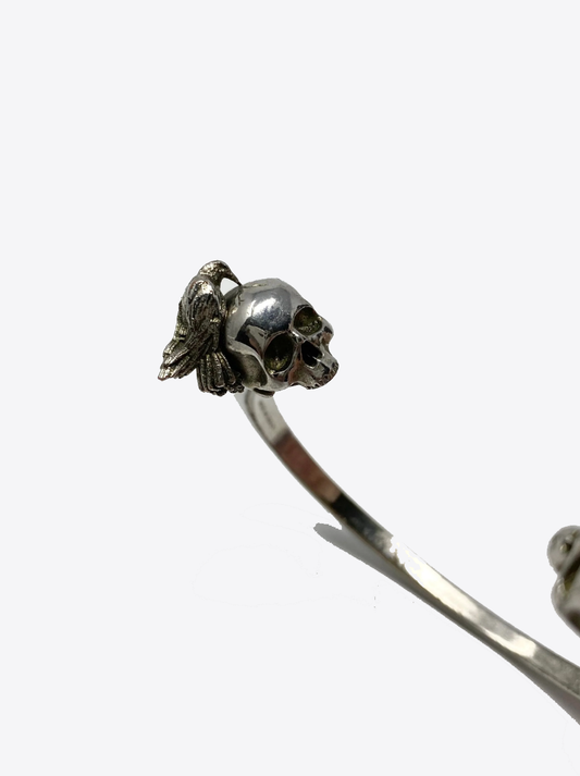 Alexander Mcqueen- Skull and Crow Bracelet, Size M