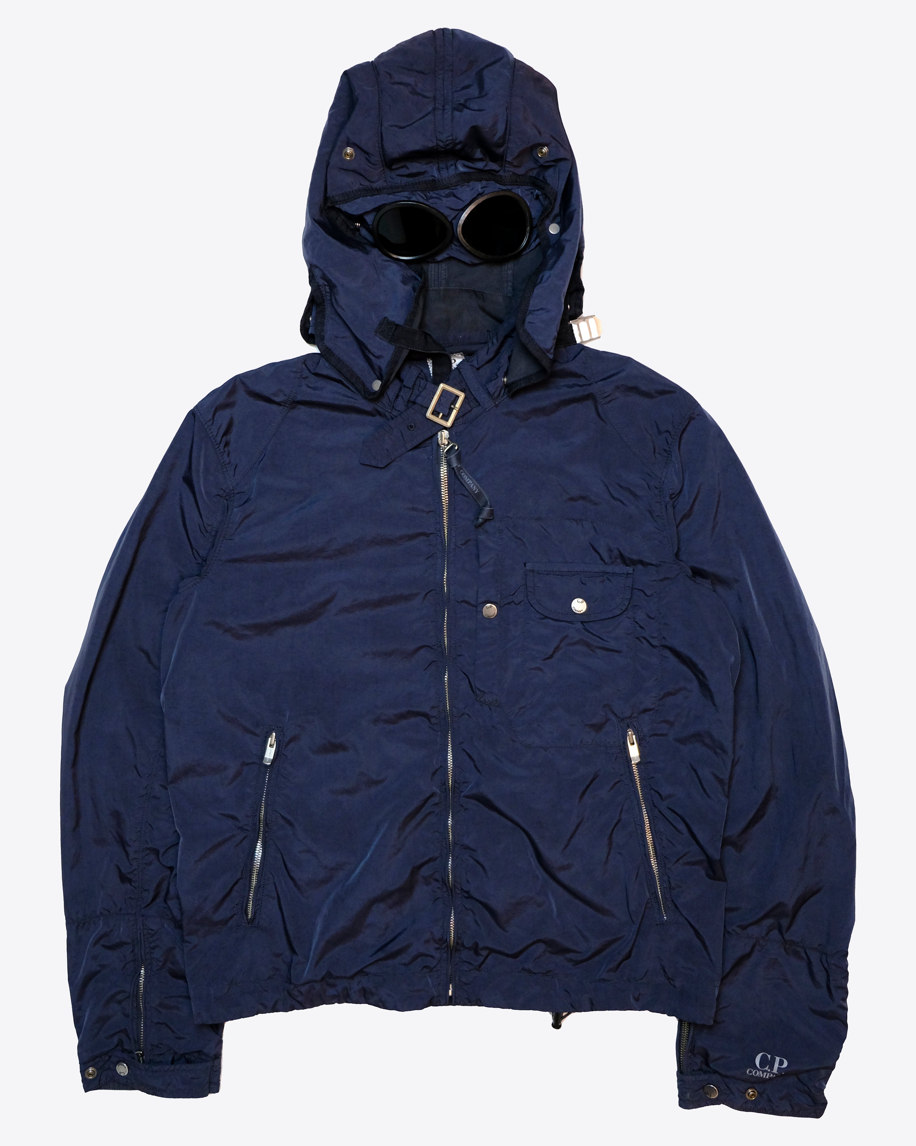 Cp company store navy goggle jacket