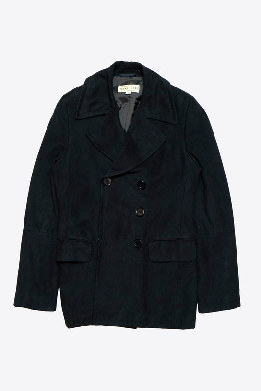 Helmut Lang - '90s 1/1 Sample Moleskin Pea Coat Blazer Jacket, Size M