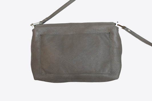Rick Owens - Distressed Lamb Leather Medium Adri Flap Messenger Bag