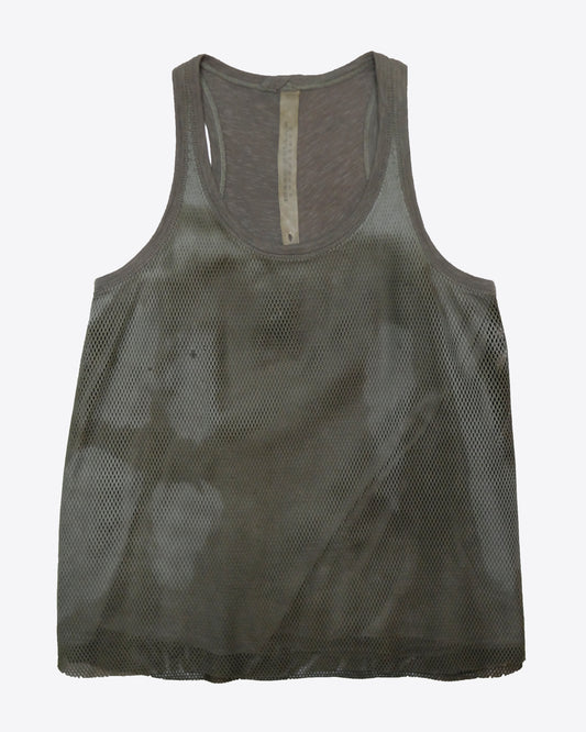 Isaac Sellam Experience - Perforated Laser-cut Leather Tank Top, EU 36