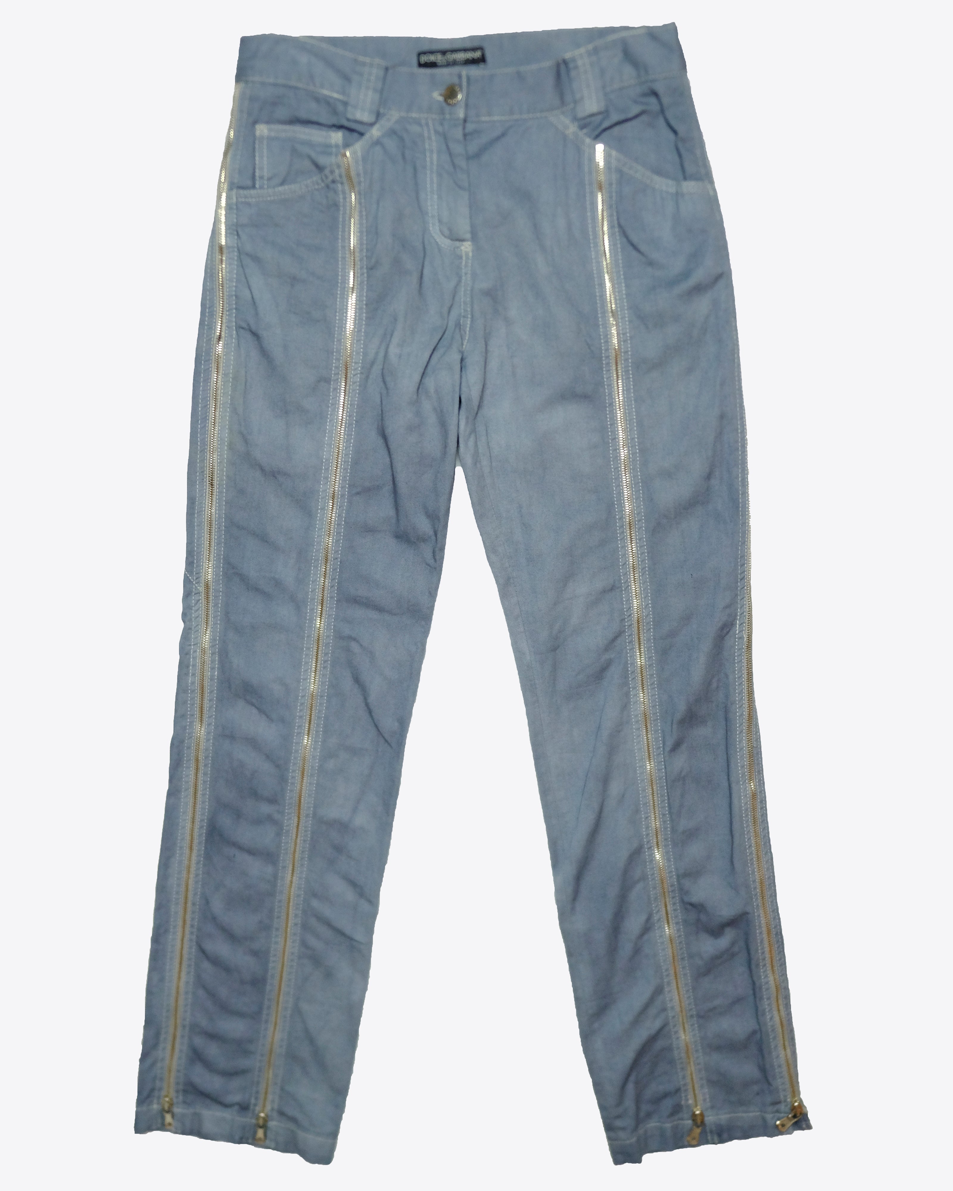 Dolce & Gabbana - SS03 Zipper Pants, EU 44 – Archaic Archive