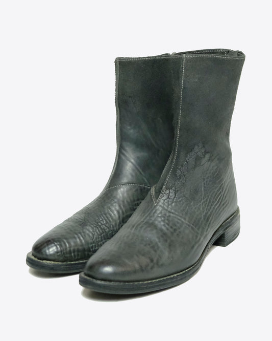 Carol Christian Poell - Leather Tornado Zip Boots, AM/2601L CUBS-PTC/19, Size CCP 7
