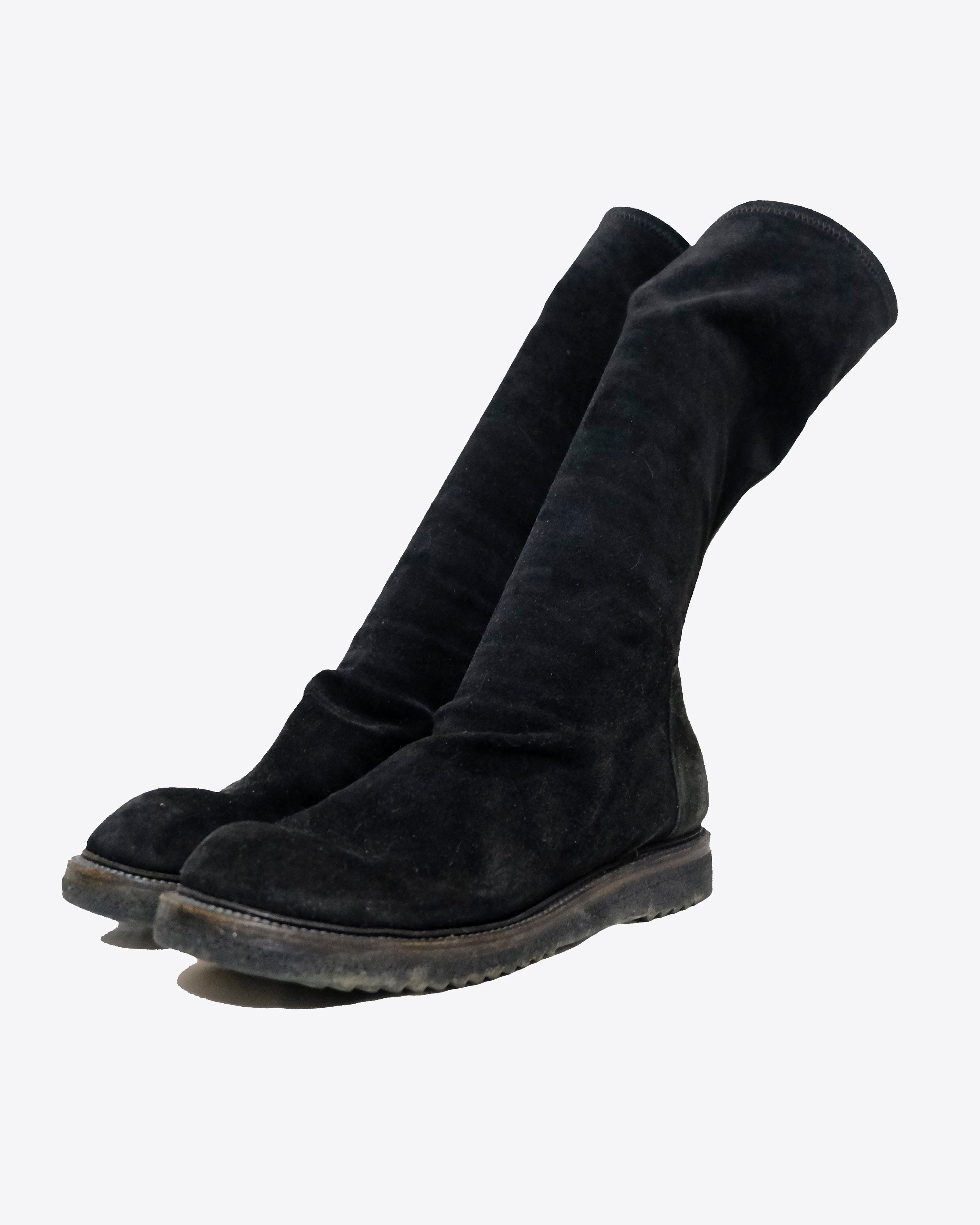 Rick Owens - Suede Sock Creeper Boots, EU 40