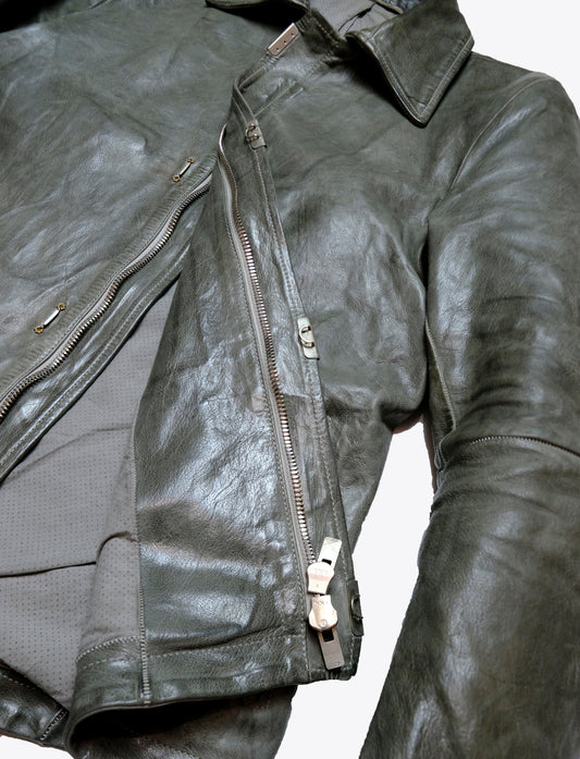 Carol Christian Poell - O.D. Lined Scarstitched Leather Jacket, LM/2498C ROOMS-PTC/19, EU 46