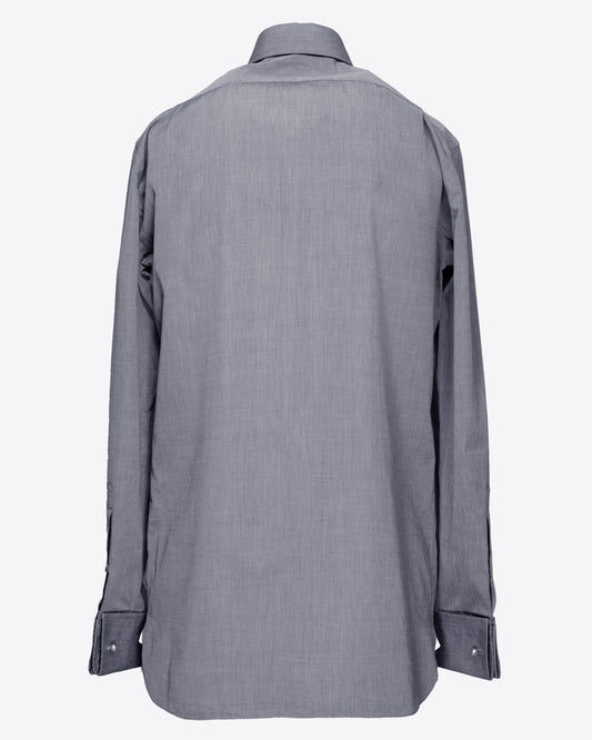 Tom Ford - Gray French-Cuff Shirt
