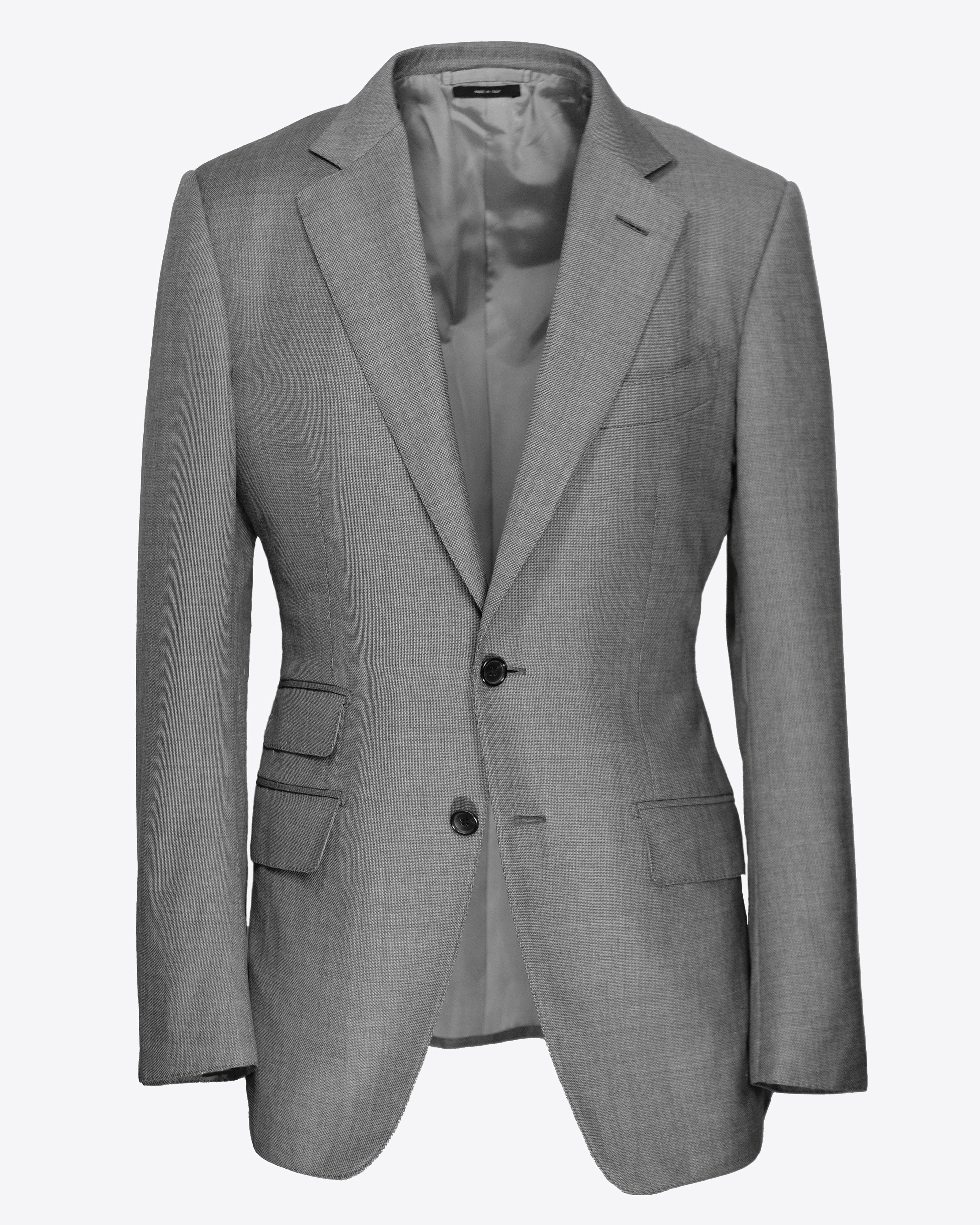 TOM FORD Suit Size 44C / 34S U.S. Black Wool