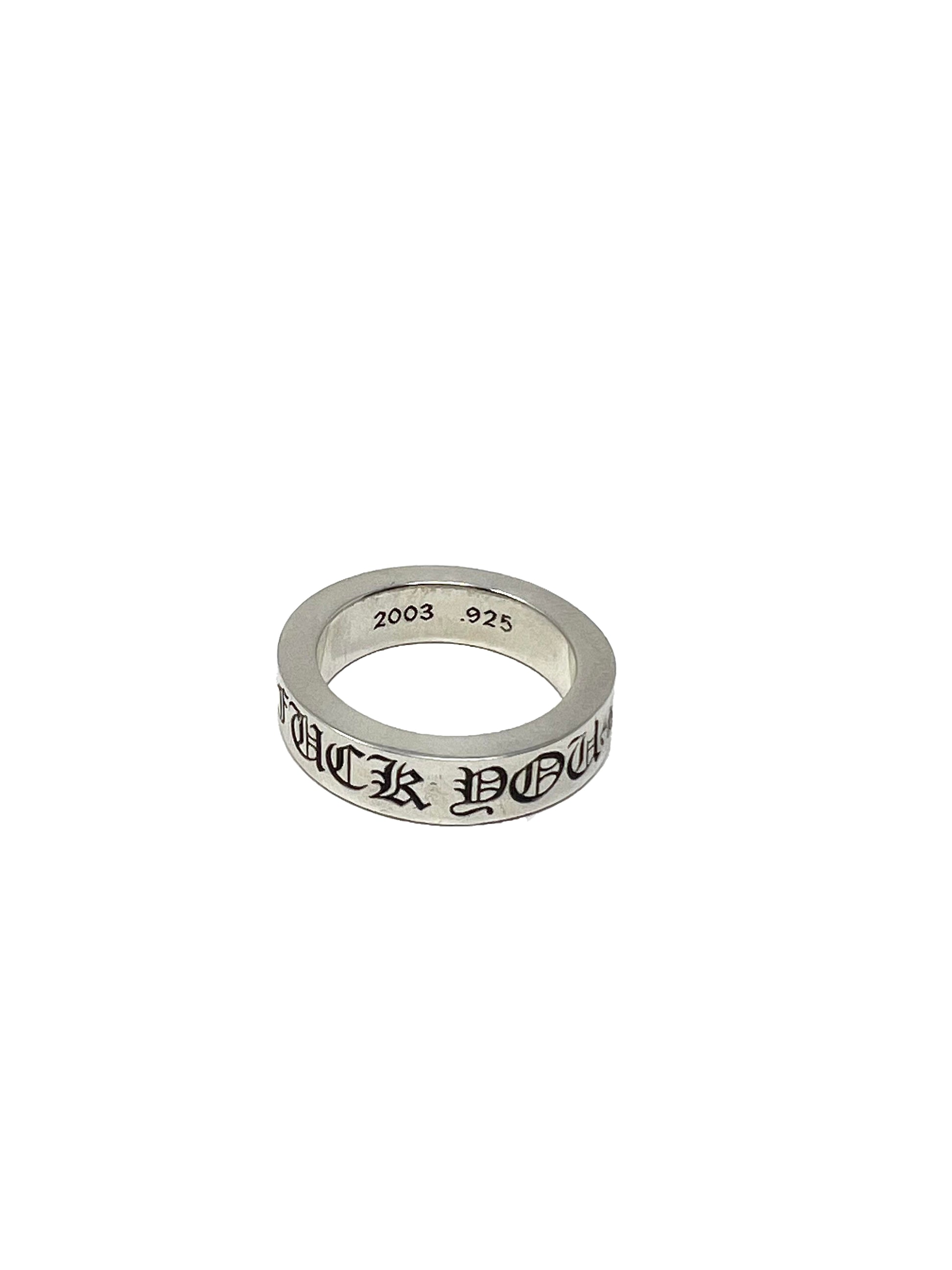 Chrome Hearts - F-You 6mm Spacer Ring, US 7/8