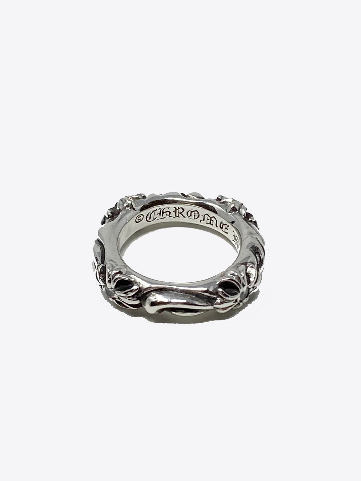 Chrome Hearts - Diamond SBT Scroll Ring, US 5