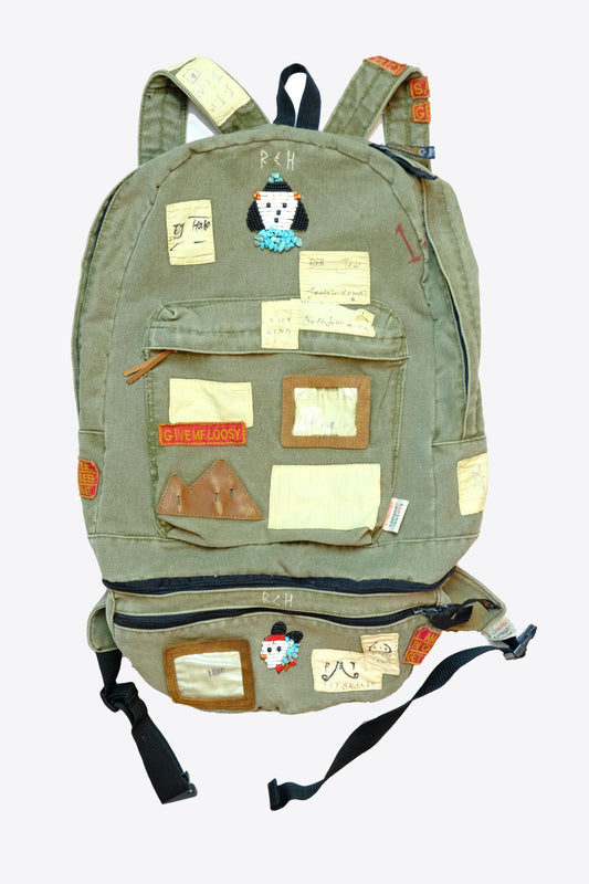 Kapital - Kountry No. 4 3in1 Patchwork Canvas Military Backpack