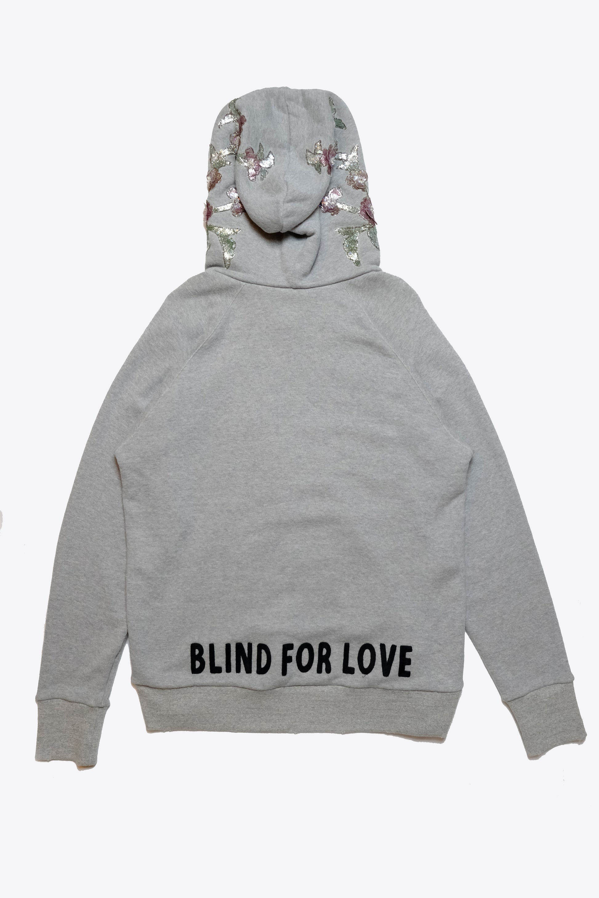 Gucci Blind For Love Tiger Embroidered Floral Hooded Sweatshirt