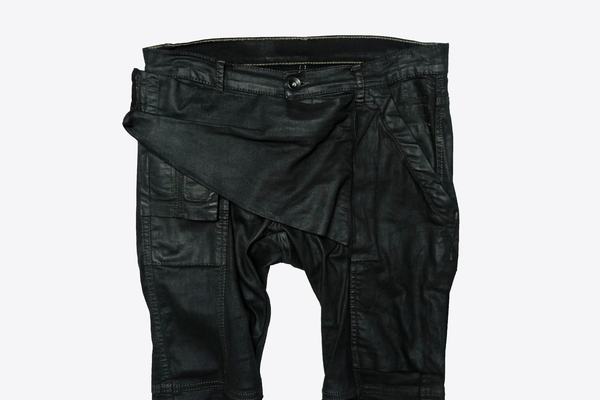 Rick Owens - FW13 Plinth SBW Waxed Memphis Denim Pants, Size 29 – Archaic  Archive