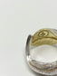 Goro's - Gold tipped Silver Feather Ring, US 7.5